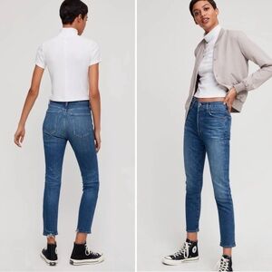 Citizens of Humanity Olivia Crop High Rise Slim Jeans Aritzia Denim Size 27